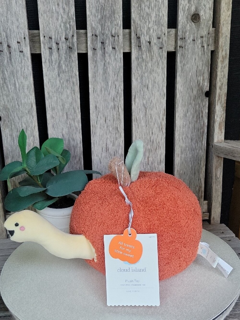 cloud island Apple Baby Snail Plush - Picture 2 of 4